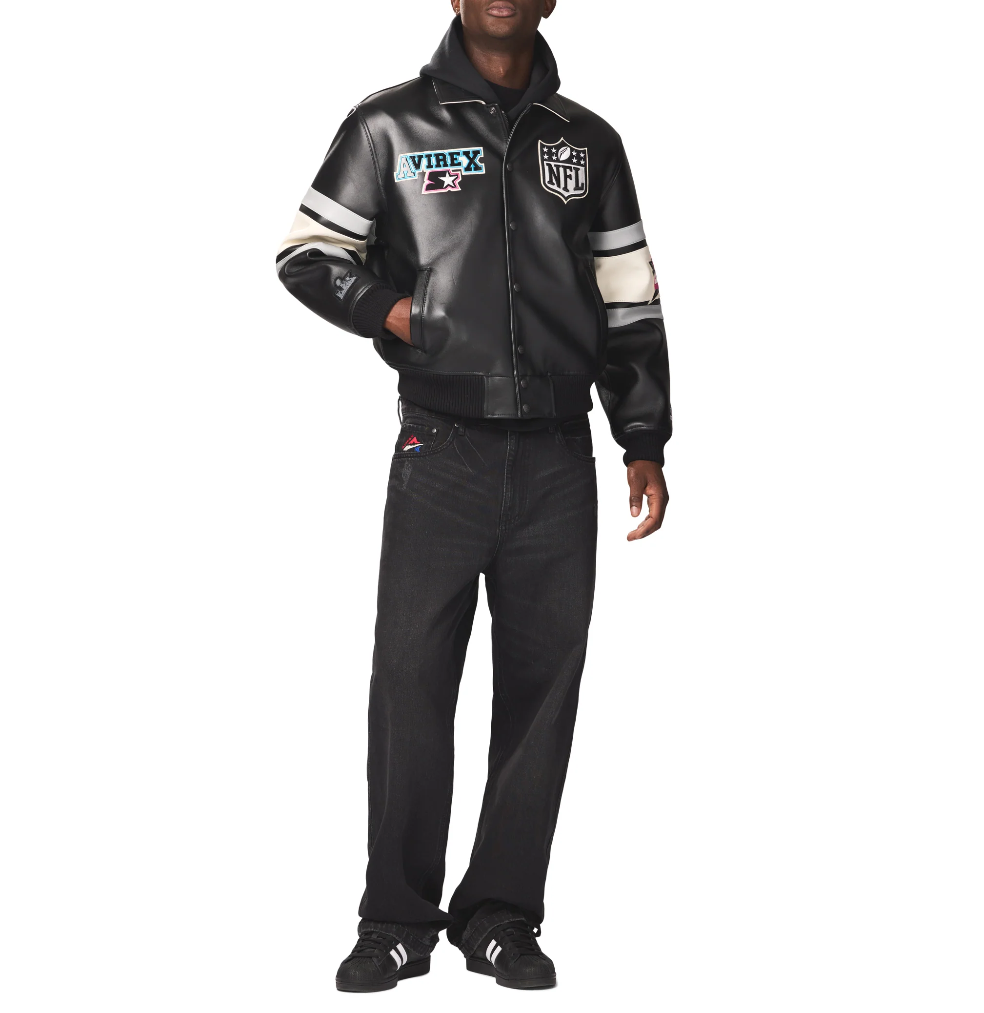 AVIREX X STARTER SUPER BOWL LX LEATHER JACKET - Image 6