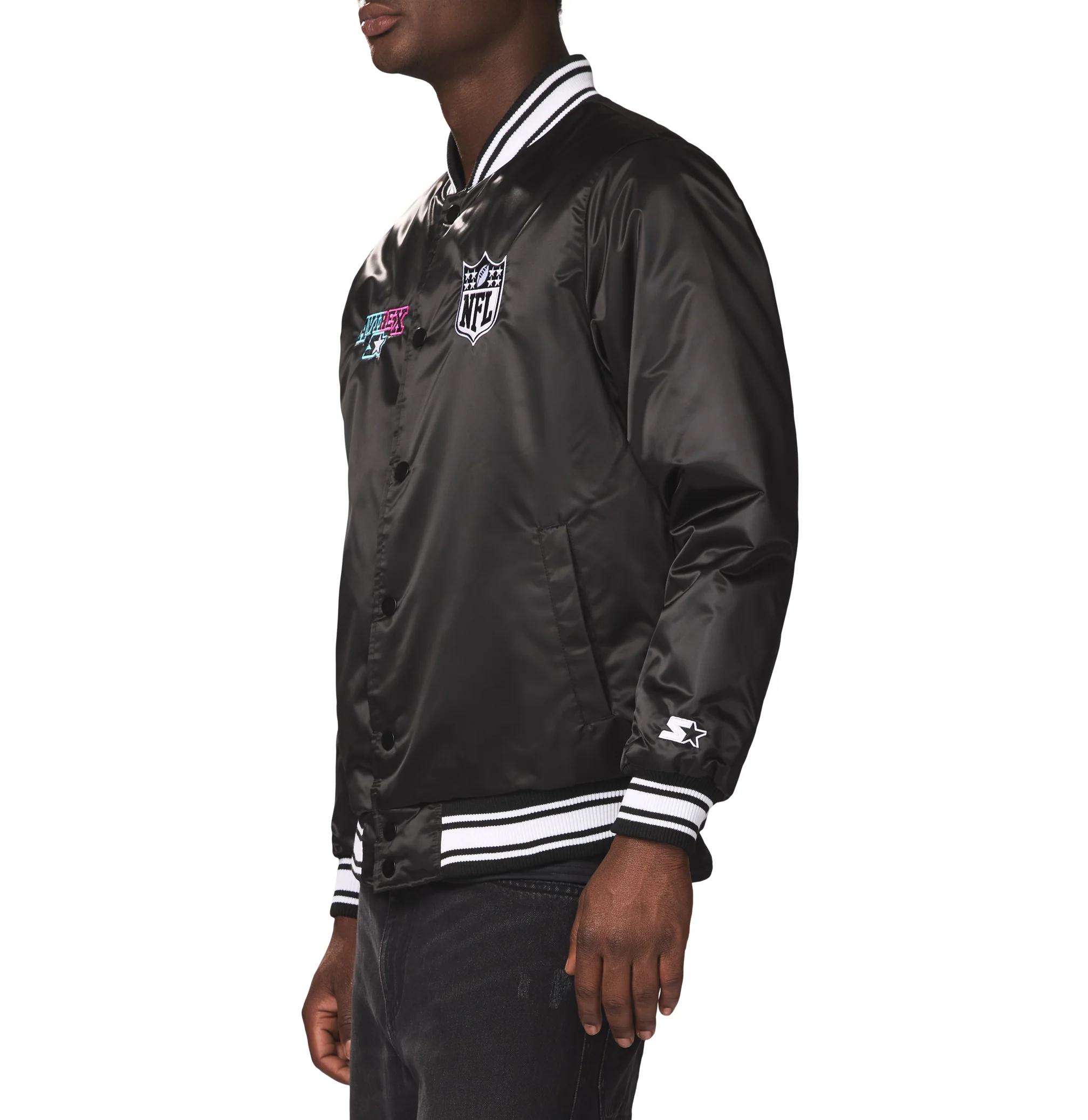 AVIREX X STARTER SUPER BOWL LX SATIN JACKET - Image 4