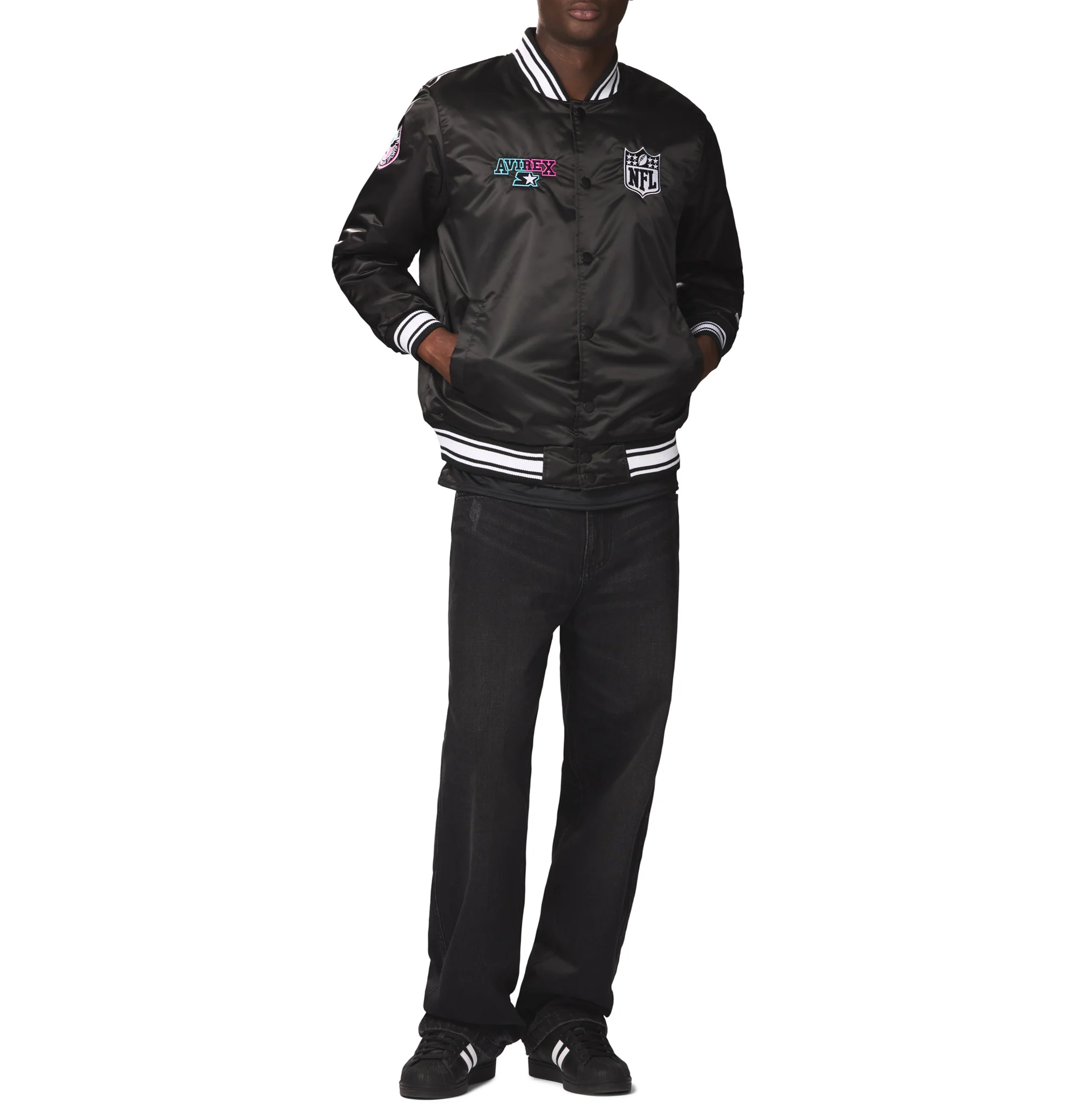 AVIREX X STARTER SUPER BOWL LX SATIN JACKET - Image 6