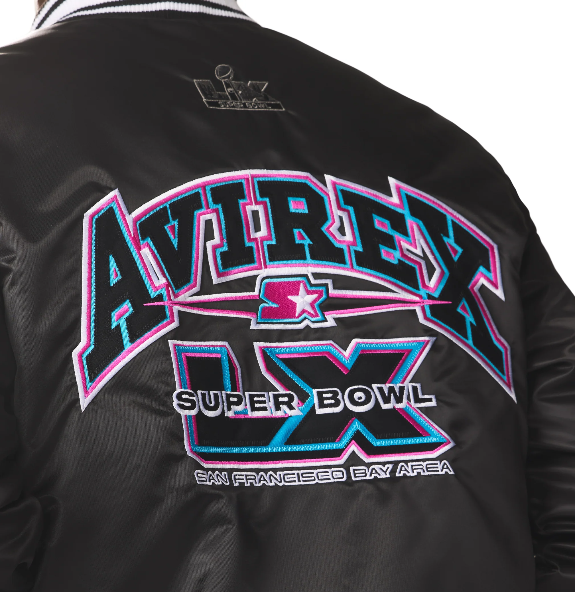 AVIREX X STARTER SUPER BOWL LX SATIN JACKET - Image 9