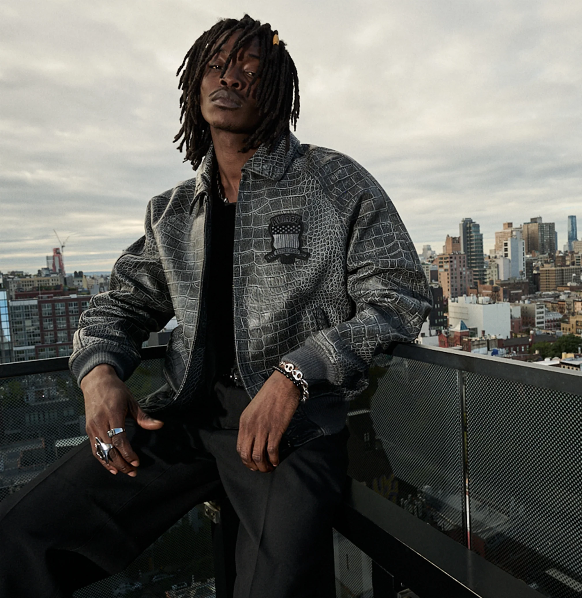 LIMITED EDITION DISTRESSED CROC ICON JACKET - Image 12