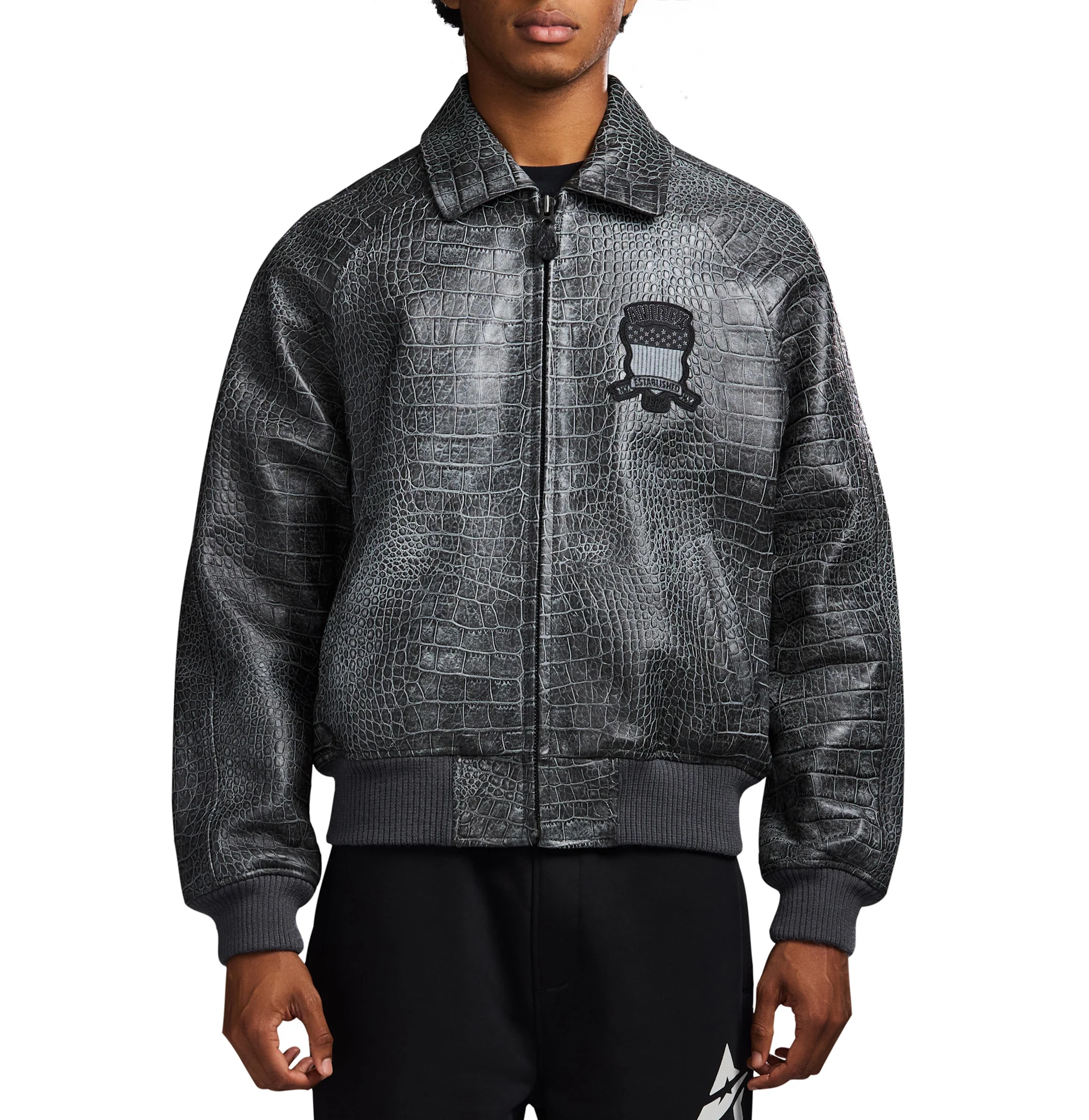 LIMITED EDITION DISTRESSED CROC ICON JACKET - Image 3